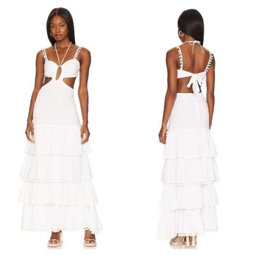 MAJORELLE Shauna Maxi Dress - White
